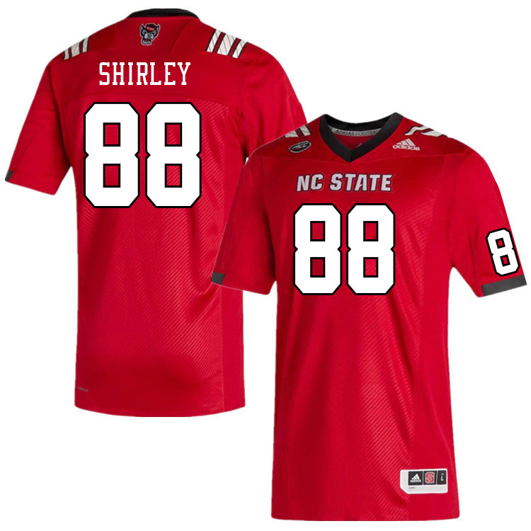 Men #88 Isaiah Shirley North Carolina State Wolfpacks College Football Jerseys Stitched-Red